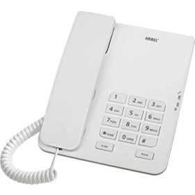Resim Omrs Store TM140 Krem TM140 Krem Kablolu Telefon, Beyaz 