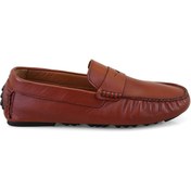 Resim Dareau Taba Erkek Deri Loafer 