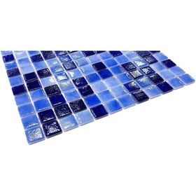 Resim MozaiKristaL Havuz Ve Yaşam Alanlarının Tüm Yüzeyleri Için 25x25 Mm Cam Mozaik. ( 1koli = 1 M2 Fiyatıdır ) 