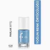 Resim Flormar Full Color Ekstra Yoğun Pigmentli Oje FC49 Clear Sky 