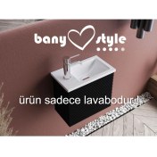 Resim Turkuaz Seramik Mini Lavabo 24 x 42 Turkuaz 