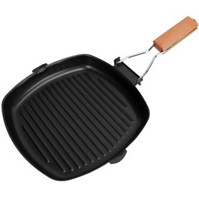 Resim Kızartma Tavası Katlanır Yapışmaz Taşınabilir Anti Haşlanma Ahşap Saplı Biftek Tavası Pişirme Kamp Yemek 24cm / 9.4in Diğer Çok Renkli 