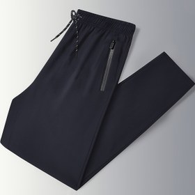 Resim Erkekler için Ağır Hizmet Tipi Fermuarlı Jogger Pantolon - Tam Fermuarlı Daralan Bacaklı Atletik Eğitim Pantolonu, Fermuarlı Cepli, Gevşek Kesim Spor ve Eğitim Pantolonu, Günlük Kullanım (Düz Siyah, Makinede Yıkanabilir) - İlkbahar/Sonbahar Antrenman Kıyafetleri 