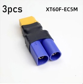 Resim Lumaworld 3 Adet Xt60 Dişi Ec5 Bağlantı Konnektörü Rc Lipo Pil Adaptörü Sarı Mavi 