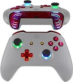 Resim eXtremeRate Xbox One S/X Controller için LED tuş, aydınlatma tuşları, aydınlatma tuşları, D-pad çubukları ABXY menü/görünüm tuşu DTFS(DTF 2.0) LED ışık kiti, Xbox One S/X için (model 1708) aksesuar 