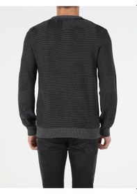 Resim Colin's Slim Fit Bisiklet Yaka Erkek Antrasit Kazak CL1051569_Q1.V1_ANT 