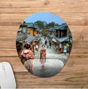 Resim Pixxa Kyoto - Gezgin - Seyahat Bilek Destekli Mousepad Model - 3 Oval 