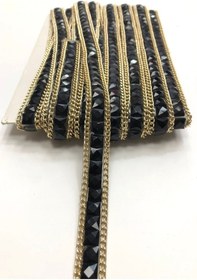 Resim FdayAksesuar Siyah Ütüyle Yapışan Şerit Aplik 1,5 Cm FRDY29040 