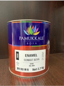Resim Pamukkale Enamel Sentetik Boya Siyah 2,7 Kg 
