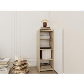 Resim 1 Kapaklı Çok Amaçlı Dolap Koton Vizon Meşe 