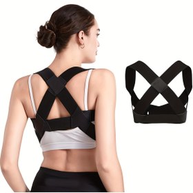 Resim 1 adet Ayarlanabilir Siyah Duruş Düzeltici ve Sırt Desteği Eğitmeni ile X-Fonksiyonel Tasarım - Ergonomik Göğüs ve Sırt Eğitmeni, Spor Salonu Egzersizleri, Vücut Stabilitesi Eğitimi - Dayanıklı Non-Textile Malzeme, İdeal Noel Şükran Hediyesi, Spor Salonu Aksesuarları, Fonksiyonel Fitness Ekipmanı, Sağlam Yapı 