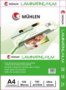 Resim Mühlen A4-100 A4 Boyutlu 100 Mikron 100 Adet Laminasyon PVC Filmi 