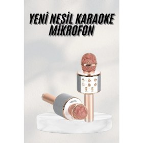 Resim Techno Stock Bluetooth Hoparlör Usb Aux Sd Kart Kaoroke Mikrofon Uzun Pil Ömrü 