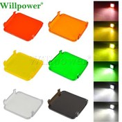 Resim 1 Adet Green-1pcs Araba 3 "led Çalışma Işığı Spot Plastik Lens Kapağı Offroad 4x4 Kamyon 3 İnç Led Işık Bölmeleri Sis F 