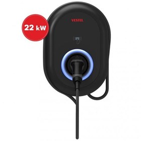 Resim Vestel Elektrikli Araç Şarj İstasyonu EVC04 22kW Kablolu 