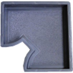 Resim Plastik Parke Taşı Kalıbı Tekli Yıldız Çerçeve 4,5 Cm (10 Ad) 