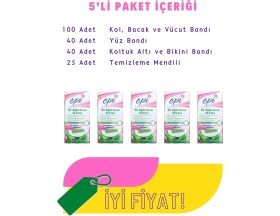 Resim Epi Aloe Veralı 41’Li Sir Ağda Bandı Seti - 5 Kutu 