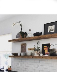 Resim FabriCasa 2'li /g70/d15 Ceviz Rengi Dekoratif Duvar Rafı /ahşap/ 