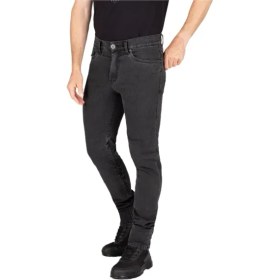 Resim Knox Colton Slim Korumalı Denim Motosiklet Pantolonu Koyu Gri 