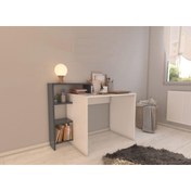 Resim Bicabin Casablanca Raflı Çalışma Masası (BEYAZ) 