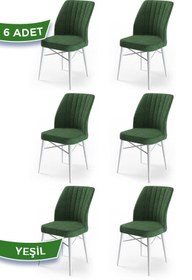 Resim Canisa Concept Flex Serisi, Kiremit Sandalye , Beyaz Gürgen Ayaklı 1.sınıf 6 Adet Sandalye 