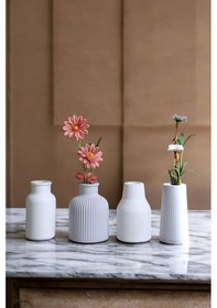 Resim Beyaz Dekoratif Vazo Seti Obje Ev Dekorasyon Masa Üstü Dekor Vazo Seti Model 1007 Karışık 