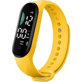 Resim Sunshine022 Dokunmatik Ekranlı Led Dijital Saat - Sarı Okul Ve Spor Saati, Dayanıklı Ve Hafif Diğer 