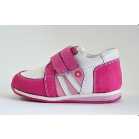 Resim Bayrak Hakiki Deri Ortopedik Cırtlı Pembe Kız Bebek Spor Ayakkabı (426186669) Pembe 