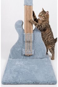 Resim İLBAY PETSHOP Rock Miyav Gitar Serisi Dekoratif Kedi Tırmalama Tahtası - Büyük Boy 74 cm 