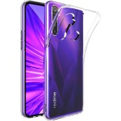 Resim HappyCase Realme C3i Kılıf Lüx Şeffaf Silikon 