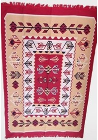 Resim Kilim Antik 140-215 Otantik Motifler Model Naturel Boya Çift Taraflı Kullanım El Yapımı 