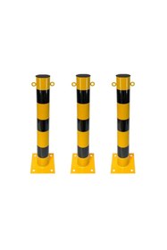 Resim İleri Trafik 3'lü Sabit Metal Direk Seti Kulaklı, Metal Duba 75 cm 