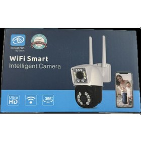 Resim O-kam-3012 Wifi 2lens Alarm+siren+ışık+sesli Kamera 