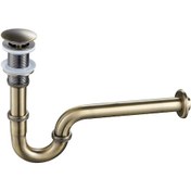 Resim Antik Lavabo Sifonu Pop Up Süzgeçli 