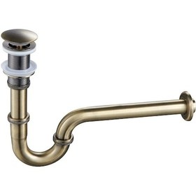 Resim Antik Lavabo Sifonu Pop Up Süzgeçli 