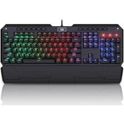 Resim Redragon Indrah K555-1 Usb Kablolu RGB Aydınlatmalı Blue Switch Mekanik Gaming Q Klavye 