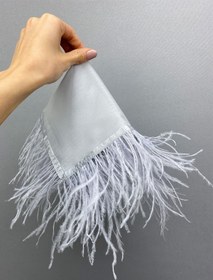 Resim Hobigram Gümüş Tüylü Gelin Halay Mendili – Özel Tasarım, Aksesuar, Kaliteli Üretim, Göz Alıcı Stil – Kına Eğ 