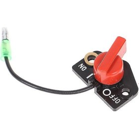Resim Vkemall Robin Motor Anahtarı Btl-ey20 Uyumlu Siyah-kırmızı Plastik Motor Stop Anahtarı 