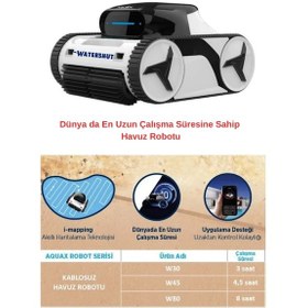Resim W80 Kablosuz Havuz Robotu 8 Saat Kesintisiz Çalışma Süresi 