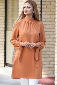 Resim Esilanur Esila Tesettür Tunik Camel 