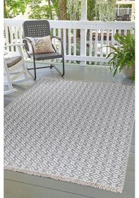 Resim Arya Vl Çift Taraflı,katlanabilir,yıkanabilir,yüksek Kalite Pamuk Salon,oturma Odası,balkon Kilim Krem-gri2 