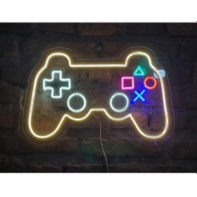 Resim Oyuncu Konsolu Neon Led Duvar Aydınlatması Büyük 