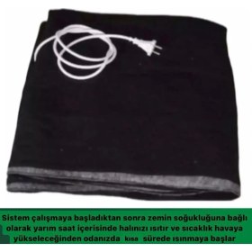 Resim Nuthermo Keçeli Halı Altı Isıtıcı 3m2 (Alman Kalitesi) 180X150 cm 