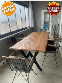 Resim Ntconcept Doğal Ahşap Yemek Masası -60cm-120cm-h76cm 