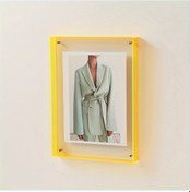 Resim Fochsia Modern Kristal Çerçeve Sarı 6.3x8.27 Inch Dıy Dekor Fotoğraf Pano 