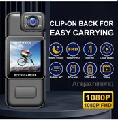 Resim Xuweiwei Anyazhıneng Black Klipsli Spor Kamerası 1080p Fhd 180 Derece Döner Lens 1000mah Pil Döngü Kayıt 