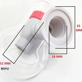 Resim Parmis Arçelik Uyumlu 1037SP Su Sebili Musluğu Sıcak Kırmızı İthal Kısa 