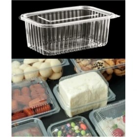 Resim Çeliker Plastik Sızdırmaz Kap 2000 gr cc Kullan At Tek Kullanımlık Kapaklı Kase 25 Adet 