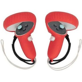 Resim Pazly Oculus Quest 2 Vr Ekipmanları İçin Silikon Denetleyici Tutma Kapağı Gamepad Kolu Koruyucu - Kırmızı Kırmızı 