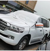 Resim Suv Ve Pikaplar İçin 5 Katlı Kalın Oxford Örtü, 4 Esnek Kayışlı, Yansıtıcı Şeritli Ve Ayna Korumalı Cam Önlüğü - Gümüş 